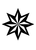 Eight Pointed Pinwheel Star symbol png image