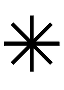 Eight Spoked Asterisk symbol png image