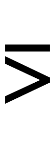 Equal to or Greater-Than symbol png image