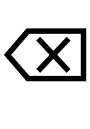 Erase to the Left symbol png image