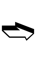 Front-Tilted Shadowed White Rightwards Arrow symbol png image