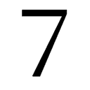 Fullwidth Digit Seven symbol png image
