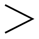 Fullwidth Greater-Than Sign symbol png image