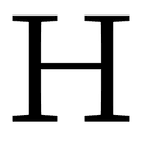 Fullwidth Latin Capital Letter H symbol png image