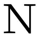 Fullwidth Latin Capital Letter N symbol png image
