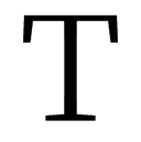 Fullwidth Latin Capital Letter T symbol png image