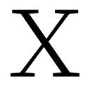 Fullwidth Latin Capital Letter X symbol png image