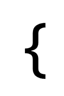 Fullwidth Left Curly Bracket symbol png image