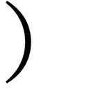 Fullwidth Right Parenthesis symbol png image