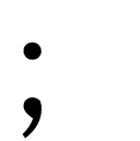 Fullwidth Semicolon symbol png image