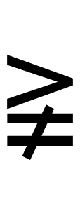 Greater-Than But Not Equal To symbol png image