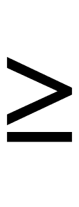 Greater-Than or Equal To symbol png image