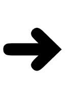 Heavy Round-Tipped Rightwards Arrow symbol png image