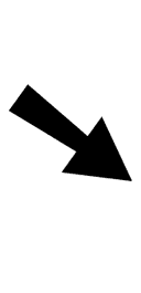 Heavy South East Arrow symbol png image