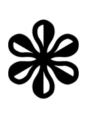 Heavy Teardrop-Spoked Pinwheel Asterisk symbol png image