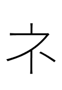 Katakana Letter Ne symbol png image