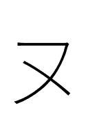 Katakana Letter Nu symbol png image