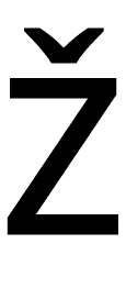 Latin Capital Letter Z with Caron symbol png image