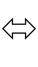Left Right White Arrow symbol png image