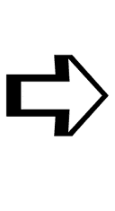 Left-Shaded White Rightwards Arrow symbol png image