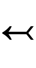 Leftwards Arrow with Tail symbol png image