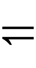 Leftwards Harpoon with Barb Down Below Long Dash symbol png image