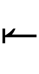 Leftwards Harpoon with Barb Up to Bar symbol png image