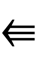 Leftwards Triple Arrow symbol png image