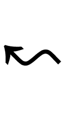 Leftwards Wave Arrow symbol png image