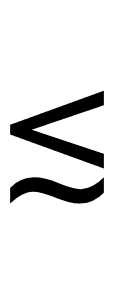 Less-Than or Equivalent To symbol png image