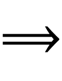 Long Rightwards Double Arrow symbol png image