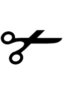 Lower Blade Scissors symbol png image