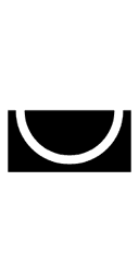 Lower Half Inverse White Circle symbol png image