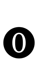 Negative Circled Digit Zero symbol png image