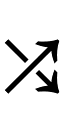 North East Arrow Crossing South East Arrow symbol png image