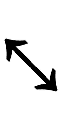 North West and South East Arrow symbol png image