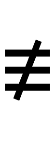 Not Identical To symbol png image
