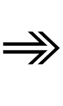 Open-Outlined Rightwards Arrow symbol png image