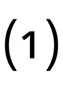 Parenthesized Digit One symbol png image
