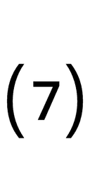 Parenthesized Digit Seven symbol png image
