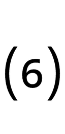 Parenthesized Digit Six symbol png image