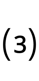 Parenthesized Digit Three symbol png image