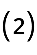 Parenthesized Digit Two symbol png image