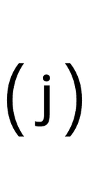 Parenthesized Latin Small Letter J symbol png image