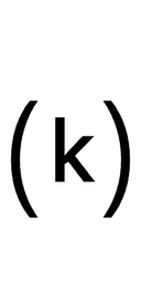 Parenthesized Latin Small Letter K symbol png image