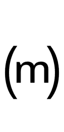 Parenthesized Latin Small Letter M symbol png image