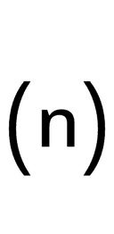 Parenthesized Latin Small Letter N symbol png image