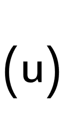 Parenthesized Latin Small Letter U symbol png image