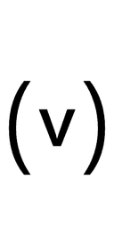 Parenthesized Latin Small Letter V symbol png image