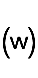 Parenthesized Latin Small Letter W symbol png image